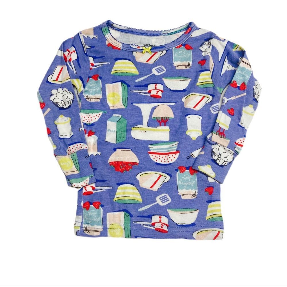 🔴 Carter’s Cooking Desert Food Long Sleeve Pajama